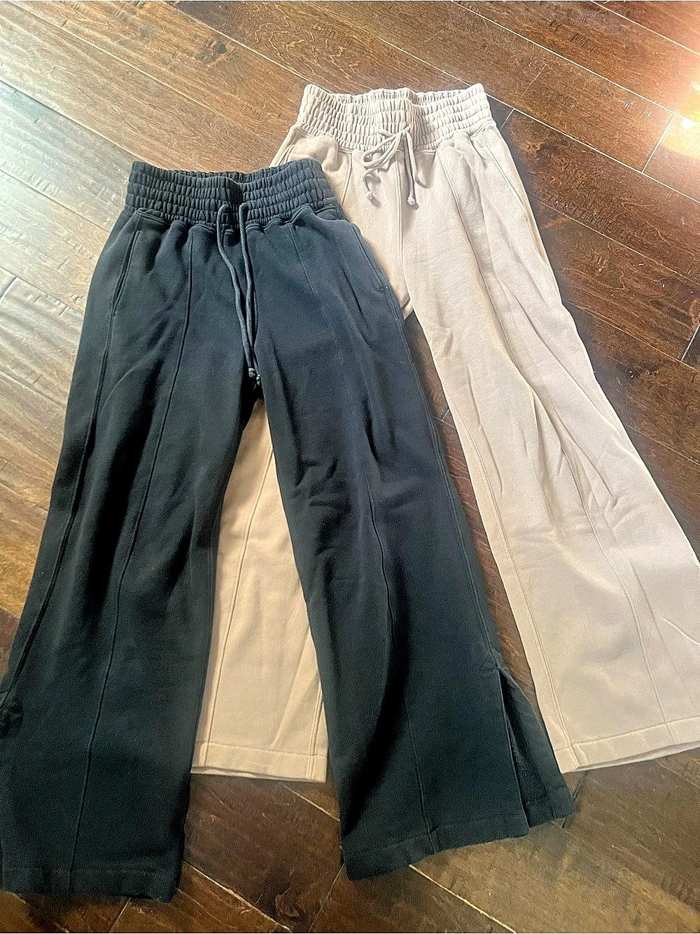Abercrombie & Fitch Wide Leg Pants in Black & Tan Size XS